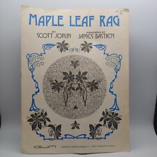 VTG Maple Leaf Rag Ragtime Simplified Scott Joplin James Bastien Sheet Music picture