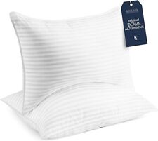 Beckham Hotel Collection White Standard Bed Pillows Queen Size Set Of 2 picture