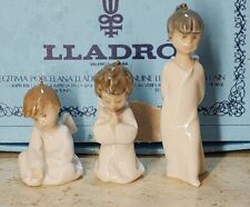NEW Lladro Mini Angelitos 1604 3 Angels Nativity Christmas Ornament 1988 Signed picture