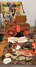 VINTAGE Gabriel Prarie Wagon LONE RANGER SET accessories, Wagon, Saddles +  picture