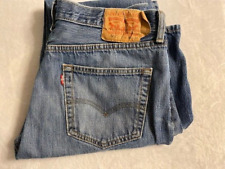 Vintage  Levi’s Red Tab 501 Button Fly Men’s  Straight Leg Blue Jeans 36 X 36 picture