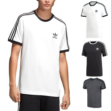 Mens Adidas Originals California T-Shirt Trefoil Retro 3-Stripes Short Sleeve picture
