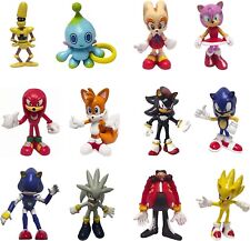 Sonic The Hedgehog Action Figures 12PCS Sonic Party Favors Cake Toppers picture