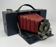Vintage Eastman Kodak No. 2A Folding Pocket Brownie Autograph Camera Red Bellows picture