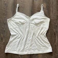 Vintage Y2k White Babydoll Cami Top Little White Rose Womens Size M/L picture
