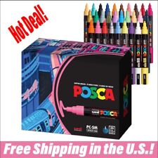 29 5M Medium Posca Markers with Reversible Tips, Set of Acrylic Paint Pens fo... picture