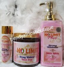 No Limit PLUS Lotion, White Booster  Serum & Black Soap 100% Response authentic  picture