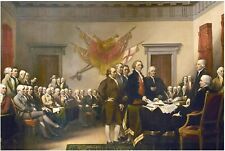 Signing of the Declaration of Independence Wall Art - John Trumbull Print Poster picture