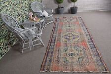 4x10.6 ft Runner Rugs, Turkish Rugs, Kitchen Rug, Oushak Rugs, Vintage Rug picture