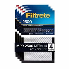 3M Filtrete MPR 2500 20x30x1 Air Filter Reduce Dust Bacteria Virus Smoke 4-Pack picture