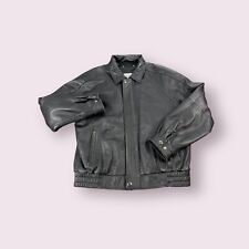 Wilsons Leather M Julian Jacket Coat Black Genuine Full Zip Mens Size Large picture