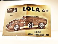 Vintage Monogram Lola GT 1/32 Instruction Sheet Only picture