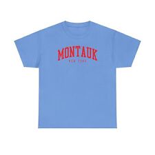 Montauk New York Shirt Gifts Tshirt Tee Crew Neck Short Sleeve picture