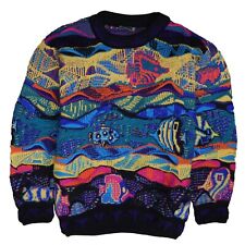 Vintage Coogi Fish 3D Wool Knit Pullover Sweater Size XS picture