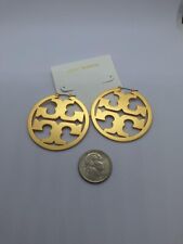 Tory burch Miller  Matte Gold Hoop Earrings 18K Gold-Plated  With dust bag picture