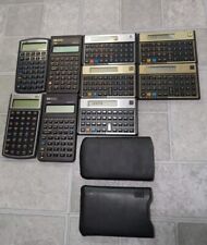 Lot of 9 Vintage Hewlett Packard HP Calculators for PARTS or Repair picture