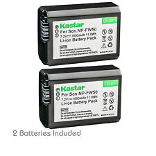 Kastar 2x Rechargeable Battery 1650mAh for Genuine Sony NP-FW50 W Series Battery picture