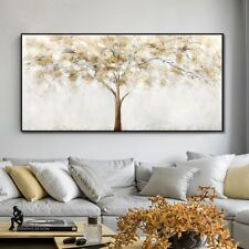 Handmade Huge Large Tree Picture Nordic Modern Snow Tree Decorative Oil Painting picture