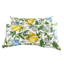Set of 2 Vintage Floral 100%Polyester Outdoor Rectangle Lumbar Pillows 10