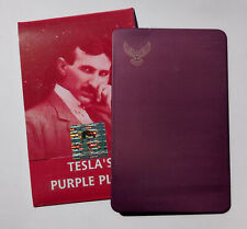 Nikola Tesla Purple Plate 11,4 x 7,3 cm Original picture