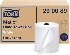 Tork Matic Paper Hand Towel Roll White H1, Universal,100% Recycled Fiber,6 Rolls picture