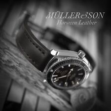 Müller&Son Genuine Horween Leather [Watch Strap] Black 20mm for Omega ~ 