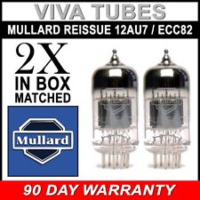 Brand New Mullard Reissue 12AU7 ECC82 Gain Matched Pair (2) Vacuum Tubes picture