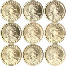 2000-2008 S Native American Sacagawea Proof Dollar Run Gem DCam US 9 Coin Set picture