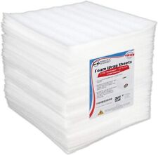 100 Foam Wrap Cushioning Sheets 12x12x1/16 packing materials for fragile items picture