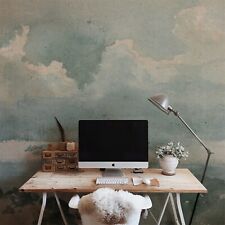 Vintage Clouded Sky Scene Wallpaper removable Repositionable self adhesive Art picture
