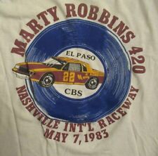 VTG MARTY ROBBINS 420 RACING NASHVILLE Shirt Classic White Unisex S-5XL NE1488 picture