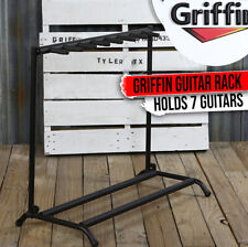 GRIFFIN 7 Guitar Rack Stand Storage - Multiple Support Floor Bass Holder Mount picture