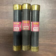 Lot of 3 Bussmann Fusetron Dual Element Time Delay Fuse FRS 60 600V picture