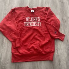 Vintage St John’s University College Reverse Weave Distressed Sweatshirt XL picture