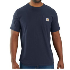 Carhartt Men's Force Relaxed Fit Midweight Short-Sleeve Pocket T-Shirt Navy 2XL picture