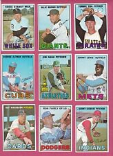 1967 Topps Baseball Cards commons, various conditions, to complete your set picture
