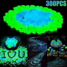 300/600x Glow in The Dark Pebbles Garden Glowing Rocks Fish Tank Luminous Stones picture