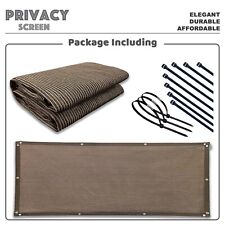 3' 4' 5' 6' tall Balcony Fence Windscreen Privacy Screen Shade Cover Garden Pool picture