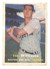 Ted Williams 1957 Topps Baseball Card #1 VG+ Red Sox picture