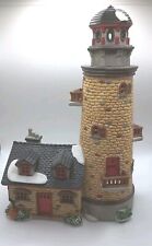 1999 Lemax Plymouth Corners Porcelain Lighthouse Christmas Village picture