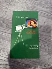 1960s RCA Victor COLOR Television Set Operating Instructions Booklet picture