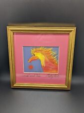 Vintage Framed Horse Art Print - Signed by Betsey Fowler - Wild and Free  *READ* picture