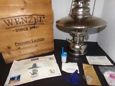 Wenzel #823018 Nickel Plated Pressure Kerosene Lantern in Wood Crate Accessories picture