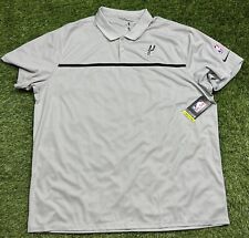 Player Issue Nike Dri-Fit San Antonio Spurs NBA Polo Shirt Men's XL NWT'S Gray picture