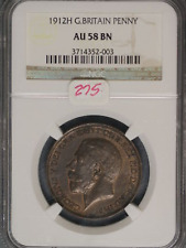 Great Britain 1912H Penny K-810 NGC AU58 BN picture