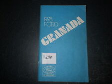 1978 FORD GRENADA OWNER'S MANUAL 78   picture