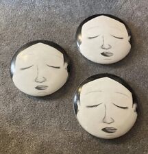 Yuri Zatarain Style Ceramic Face Sculpture Wall Decor - 16” (3 Too Choose From) picture