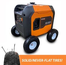 Wheel Kit for Generac IQ3500 Generator - SOLID NEVER FLAT TIRES - All Terrain picture