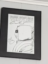 TMNT 1 BLANK SKETCH VARIANT DOUBLE SKETCH Signed By Escorza Brothers Read Descri picture