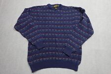 Vintage Eddie Bauer Sweater Mens Large Blue Chunky Knit Made In USA Heavyweight picture